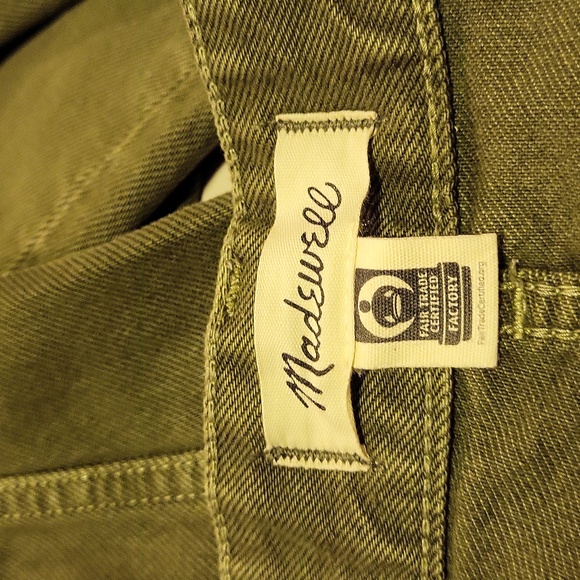 Madewell The Darted Barrel Leg Jean In Kale 28, NWT HTF - Picture 6 of 10